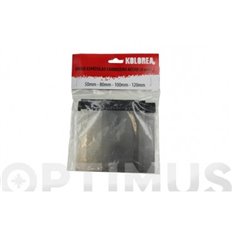 Espatula Carrocero Acero 50-80-100-120 Mm (4 Uds) Kolorea