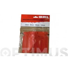 Espatula Carrocero Plastico 50-80-100-120 Mm (4 Uds) Kolorea