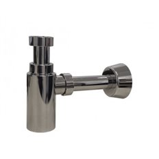 Sifon Botella Extensible Plastico Cromado Redondo Con Alargadera/Plafon Hidrotecnoagua
