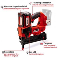 Grapadora Profesional A Bateria Fixetto 18/38 S