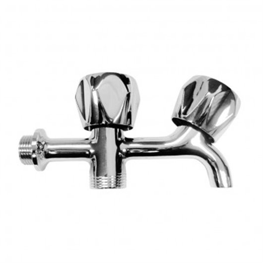 Grifo Lavadora Doble V/Laton 1/2 X 3/4" Artic