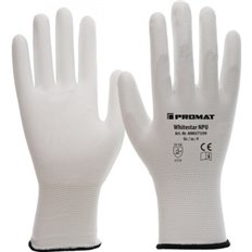 Guante Nilon Recubrimiento Pu Whitestar Blanco T 7 Promat