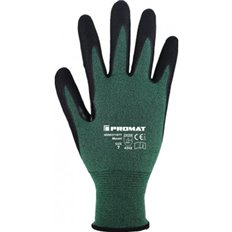 Guante Poliet.Nitrilo F.Vidrio Mosel Verde/Negro T 9 Promat