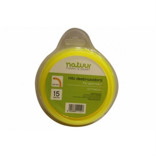 Hilo Nilon Desbrozadora Cuadrado  2,4 Mm 15 M Natuur