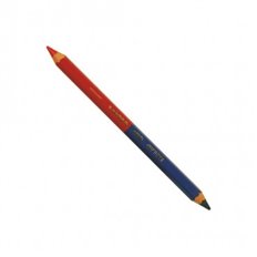 Lapiz Color Mina Gruesa Azul/Rojo Caja 12 Uds