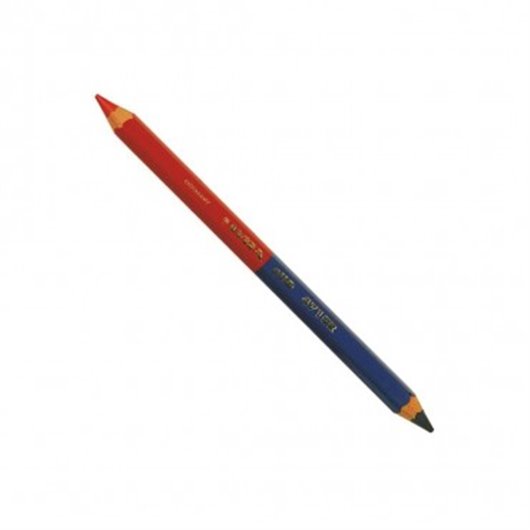 Lapiz Color Mina Gruesa Azul/Rojo Caja 12 Uds