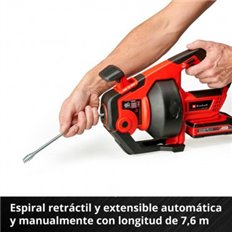 Limpiador De Tuberias A Bateria Te-Da 18/760 Li S/Bateria