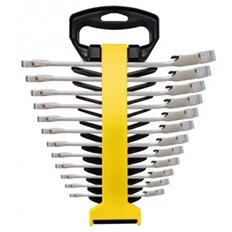 Llave Combinada Con Carraca Reversible Set 12 Uds De 8 A 19 Mm, Cromo Vanadio Ironside