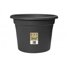 Maceta Redonda Mediterranea  40 Cm Antracita Florus