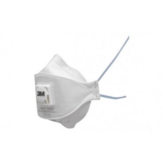 Mascarilla Proteccion Ffp2 Con Valvula (10 Uds) 9322+ Aura Plegada Nr 3M