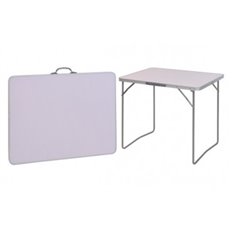 Mesa Camping Plegable Blanca 80X60 Cm Import