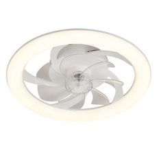 Ventilador De Techo Con Plafon Turbo Air Blanco 20W 50Cm Dupi