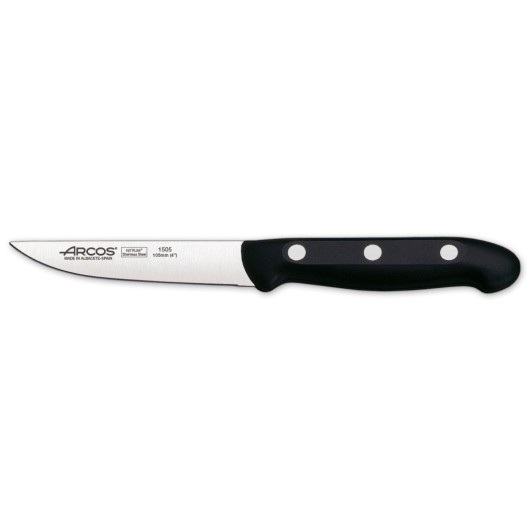 Cuchillo Cocina Verdura 105Mm Mango Polipropileno Negro Inox Arcos 150500