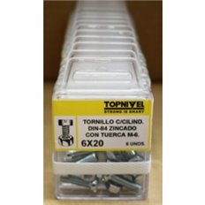 Tornillo R/Metr. 84 06X20Mm M6 Cinc Nivel 12 Pz Nivel