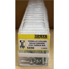 Tornillo R/Metr. 84 05X50Mm M5 Cinc Nivel 8 Pz Nivel