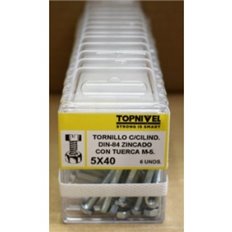 Tornillo R/Metr. 84 05X40Mm M5 Cinc Nivel 12 Pz Nivel