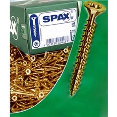 Tornillo Madera Cabeza Plana Pozi Bicromatado Caja Profesional 3 X 30 (18) 1000 Uds Spax