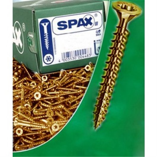 Tornillo Madera Cabeza Plana Pozi Bicromatado Caja Profesional 3 X 30 (18) 1000 Uds Spax