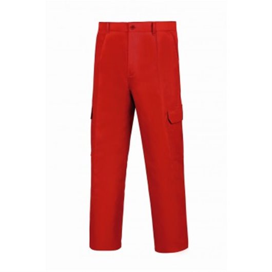 Pantalon Trabajo T38 Tergal Rojo L-500 Mltibol Pgm31Ro Vesin