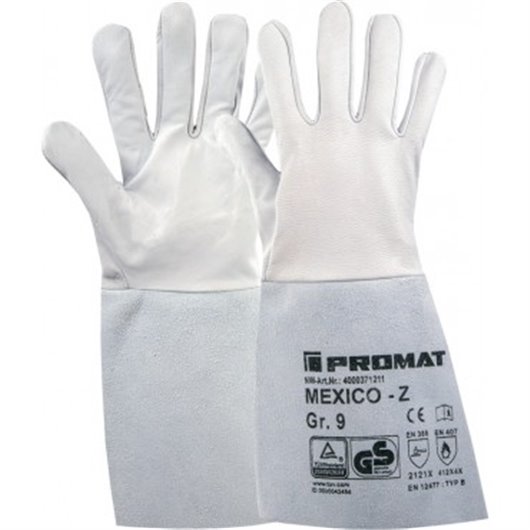 Guante Piel Serraje Soldador Mexico Z Gris T 11 Promat