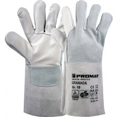 Guante Piel Serraje Soldador Granada Gris T 10 Promat