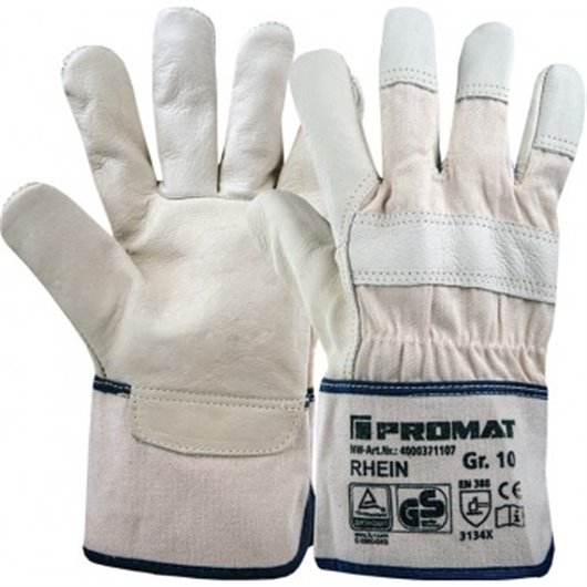 Guante Piel Flor Vacuno Top Rhein Beig T 10 Promat