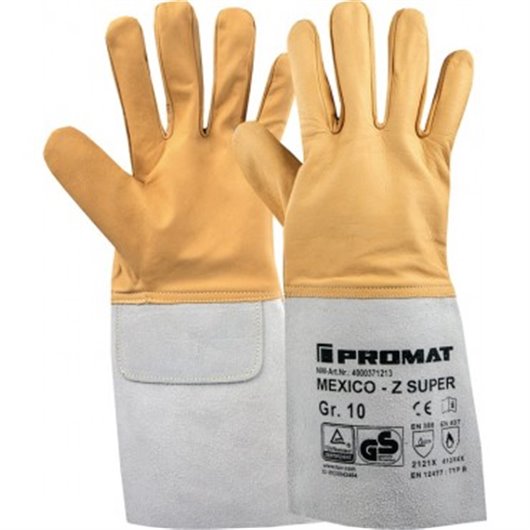 Guante Piel Cabra Soldador Mexico Z Super Am/Gr T 9 Promat