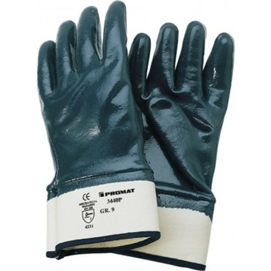 Guante Nitrilo Recubrimiento Total Neckar Azul T 10 Promat