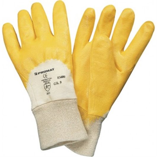 Guante Nitrilo Labio Amarillo T 10 Promat
