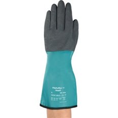 Guante Nitrilo Alphatec 58-201 Verde/Gris T 9 Ansell Ansell