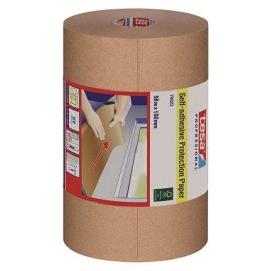 Papel De Proteccion Autoadhesivo 50 M X 150 Mm Tesa Tape