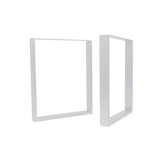 Pata De Mesa Cuadrada 710X580Mm (2 Unidades) Blanca Mate Monllor