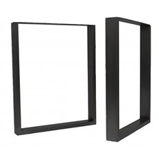 Pata De Mesa Cuadrada 710X780Mm (2 Unidades) Negra Mate Monllor