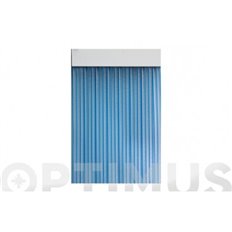 Cortina De Puerta Cinta Duero-Azul/Transparente 90 X 210 Cm Cordecor