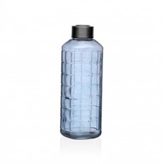 Botella Agua Vidrio Azul 1000Ml 23,5X8,20X8,20Cm Versa