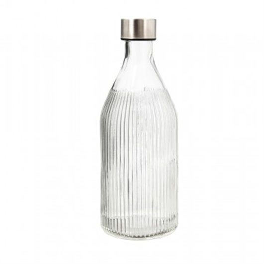 Botella Vidrio Tapon Rosca Maison Qd 1L Transparente Adi