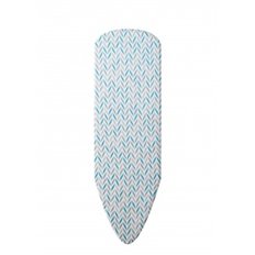 Funda Mesa Planchar Elastica Xxl 150 X 55 Cm - Zig Zag Azul/Gris Duett