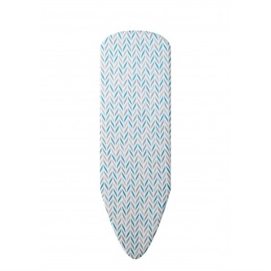 Funda Mesa Planchar Elastica Xxl 150 X 55 Cm - Zig Zag Azul/Gris Duett