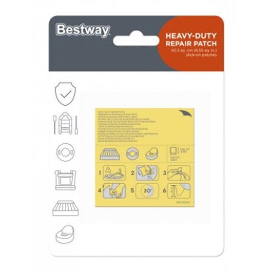 Parche Reparacion Piscina Bestway Exterior 62068 10 Pz Bestway