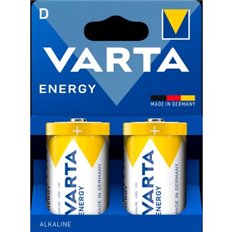Pila Alcalina Energy Lr20D 2 Unidades Varta
