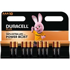 Pila Alcalina Power Boost Lr03-Aaa Pack 10 Duracell