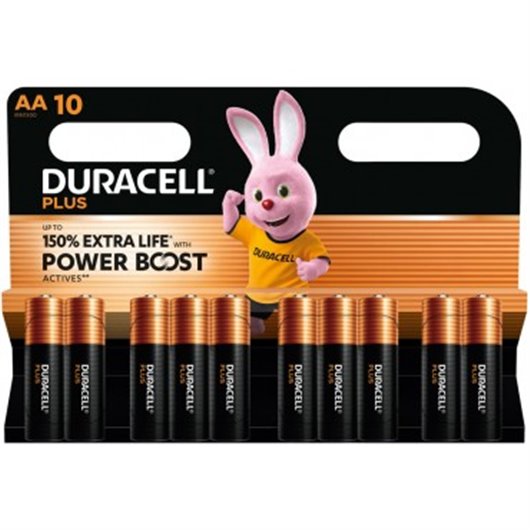 Pila Alcalina Power Boost Lr06-Aa Pack 10 Duracell
