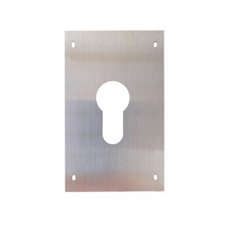 Placa Cerradura Boca Pera 60X80Mm Inox Satinada