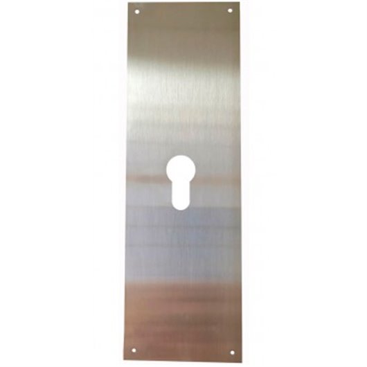 Placa Cerradura Boca Pera 90X250 Latn Mate