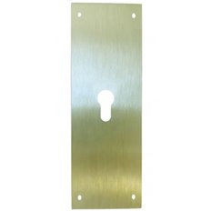 Placa Cerradura Boca Pera 90X250Mm Latn Mate