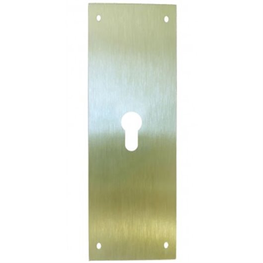 Placa Cerradura Boca Pera 90X250Mm Latn Mate