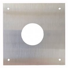 Placa Cerradura Boca R-28 80X80Mm Inox Satinado