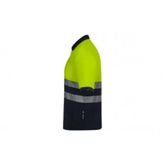 Polo Alta Visibilidad Cinta Segmentada Navy / Amarillo Fluor Talla M Velilla