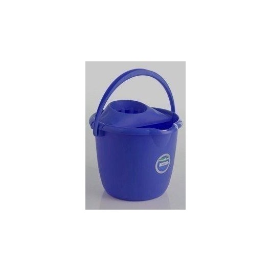 Cubo Agua 14 Lt 37X34X28Cm Con Escurridor Tes Redondo 6214L-Azul