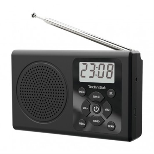 Radio Portatil Lcd 30 Emisoras Technisat Negro Elbe